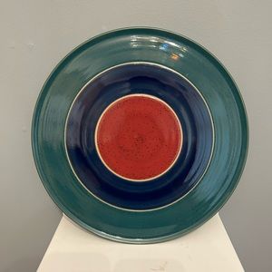 DENBY Harlequin Cake Plate
